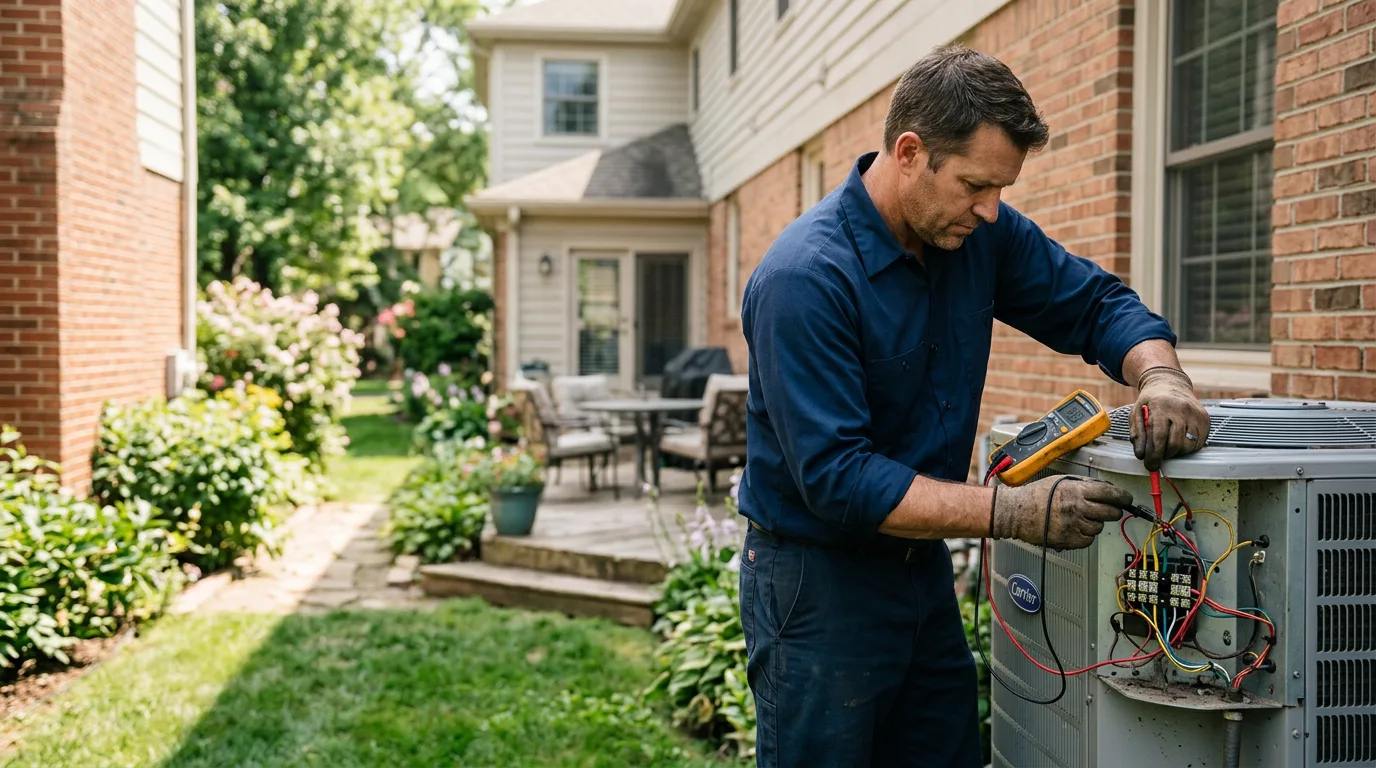 HVAC technician working near Wagarville, AL
